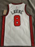 NBA 8 Lavine Bulls 22-23 city Maillot blanc imprimé